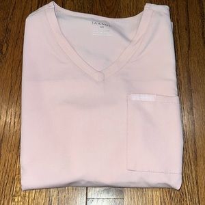 Brand new jaanuu baby pink scrub top
